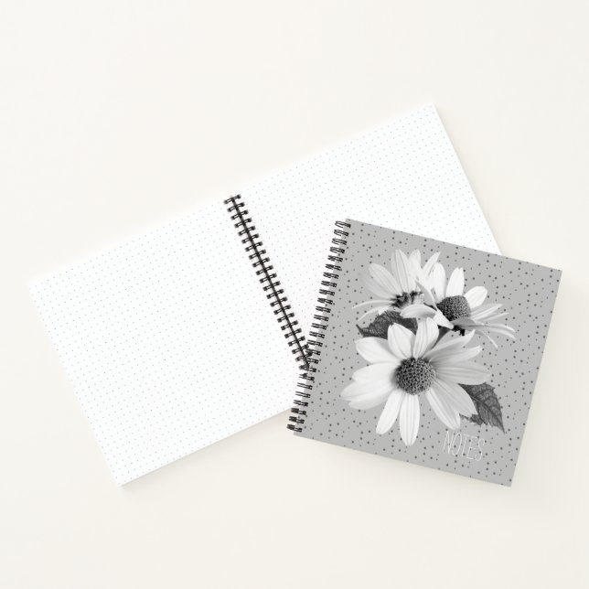 Elegant Daisy Pattern Journalling Note Book (Inside)