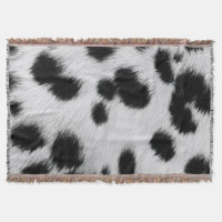 Elegant Dalmatian Faux Fur Pattern Poster