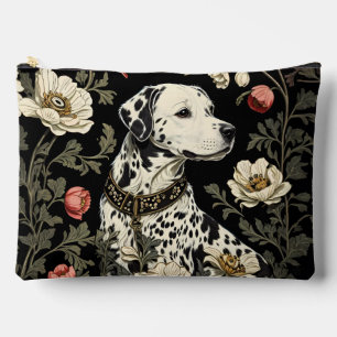 Elegant Dalmatian William Morris Inspired Accessory Pouch