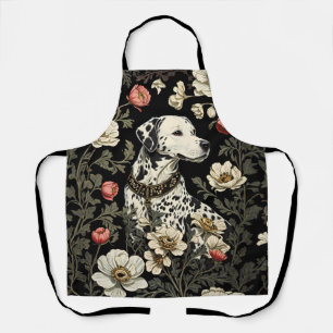 Elegant Dalmatian William Morris Inspired Apron