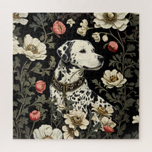 Elegant Dalmatian William Morris Inspired Jigsaw Puzzle