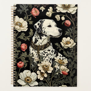 Elegant Dalmatian William Morris Inspired Planner