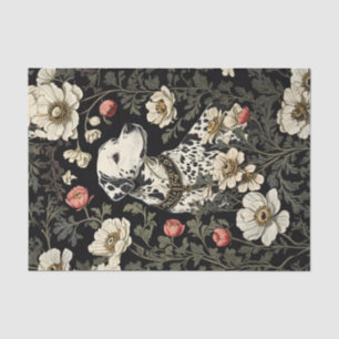 Elegant Dalmatian William Morris Inspired Tissue Paper