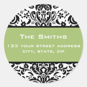 Elegant Damask Address Labels