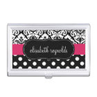 Elegant Damask and Polka Dots (Pink)