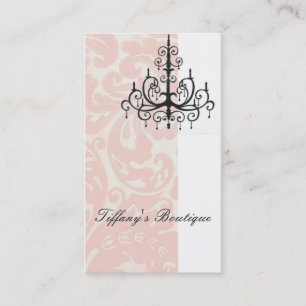 Elegant Damask Fashion Boutique Business Card