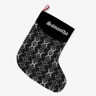 Elegant Damask Gothic Christmas Stocking