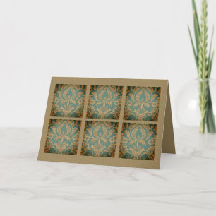 Elegant Damask Mother's Day Card