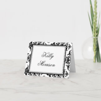 Elegant Damask Note cards