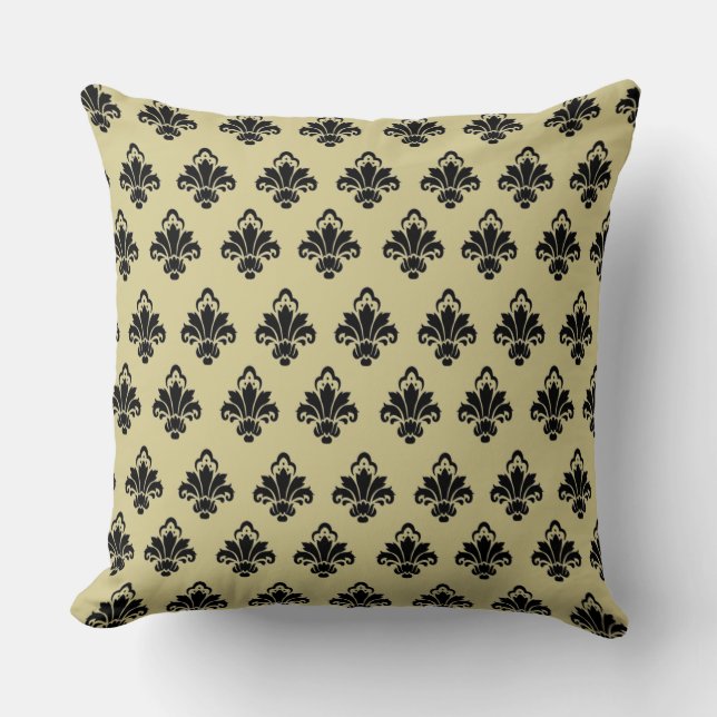 Elegant Damask Pattern Cushion (Front)