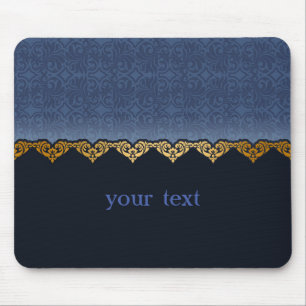 Elegant Damask Pattern Mouse Pad