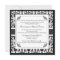Elegant Damask Swirl Invite [Black and White]
