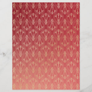 Elegant Damask Texture Scrapbook Paper
