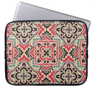 Elegant Damask: Vintage Seamless Texture Laptop Sleeve