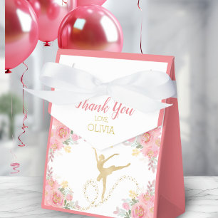 Elegant Dancer   Pink Ballet Custom Thank You Favour Box