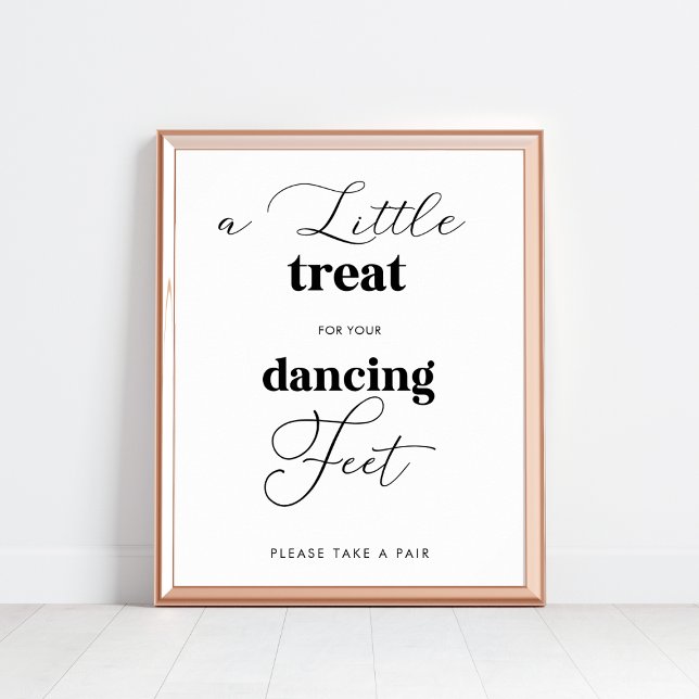 Elegant Dancing Feet Shoes Favour Wedding Sign (Creator Uploaded)