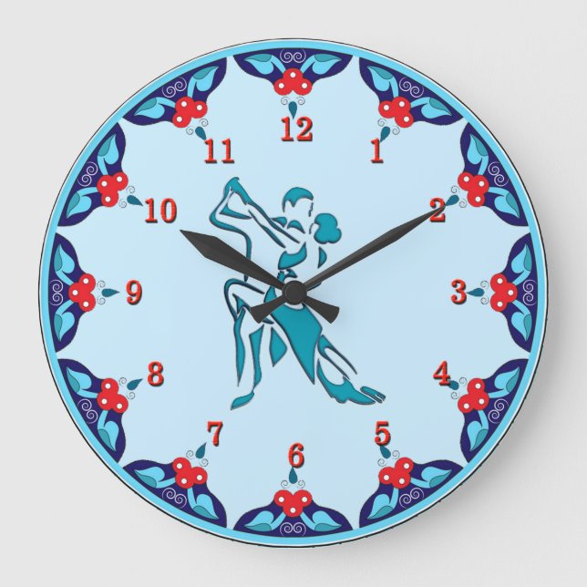 Elegant Dancing Large Clock (Front)