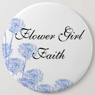 Elegant Dandelion Blossoms Flower Girl Wedding 6 Cm Round Badge
