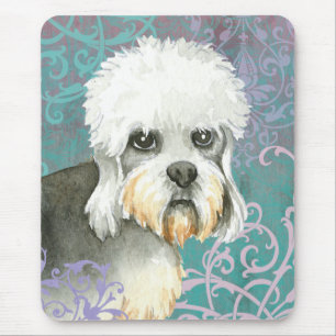 Elegant Dandie Dinmont Terrier Mouse Pad