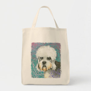 Elegant Dandie Dinmont Terrier Tote Bag