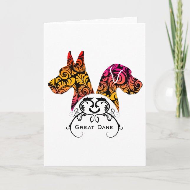 Elegant Danes Card (Front)