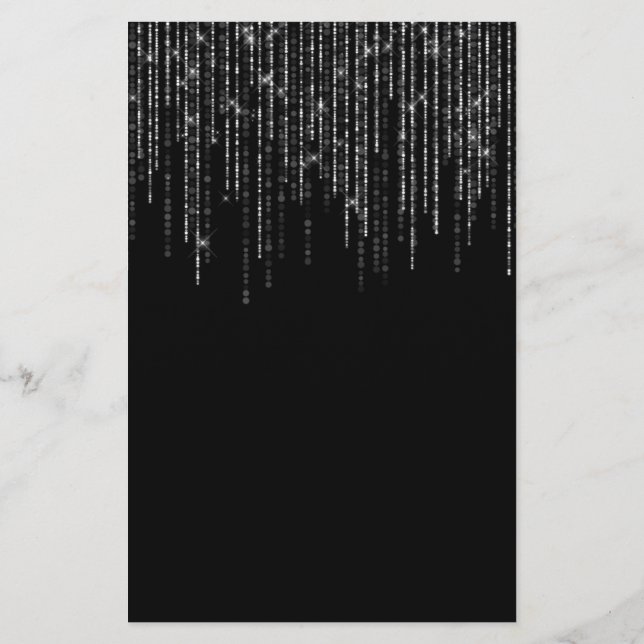 Elegant dark blank flyer (Back)