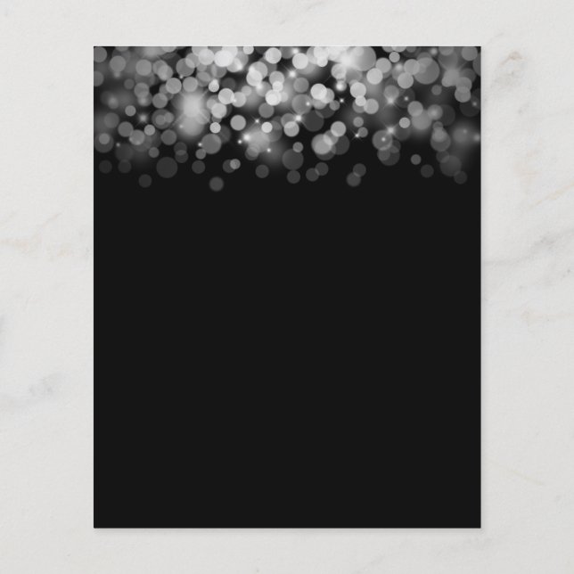 Elegant dark blank flyer (Back)