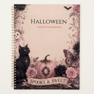 Elegant Dark Botanical Halloween Party Planner