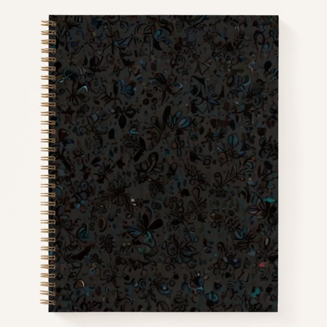 Elegant Dark Granite Style Journal (Front)