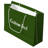 Elegant Dark Green and White Script Text Template