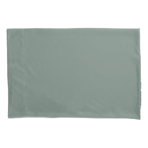 Elegant Dark Green Solid Color Pillowcase