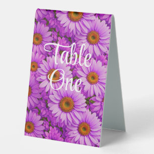 Elegant dark pink magenta floral daisies
