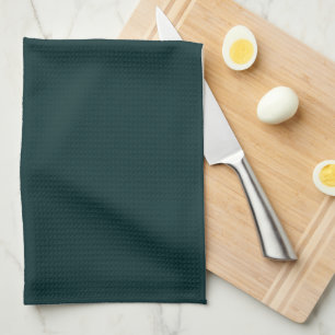 elegant dark plain green  tea towel