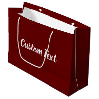 Elegant Dark Red and White Script Text Template