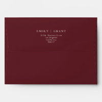 Elegant Dark Red Plum Burgundy White The Wedding