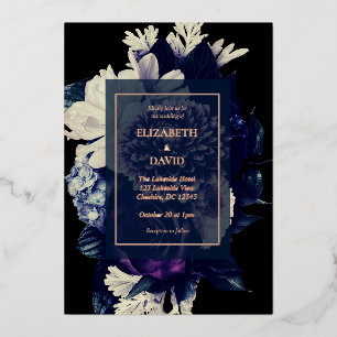 Elegant Dark Romantic Floral Wedding