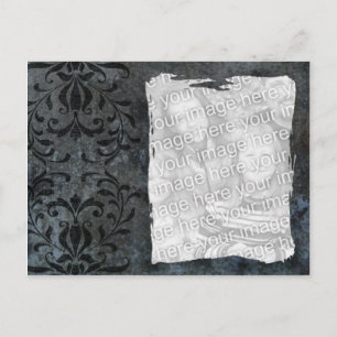 Elegant dark template postcard
