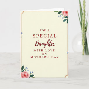 Elegant Daughters Day Love Card