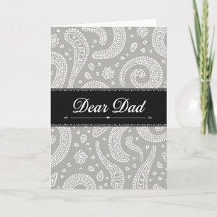 Elegant Dear Dad Fathers Day Card