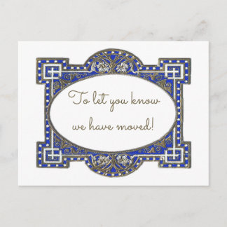 Elegant deco frame cards, customise for your use announcement postcard