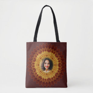 Elegant Decorated Photo Frame Tote Bag