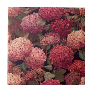 Elegant Decorative Hydrangeas Tiles For Bathroom