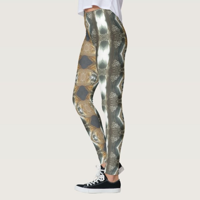 Elegant Decorative Pattern Leggings (Left)