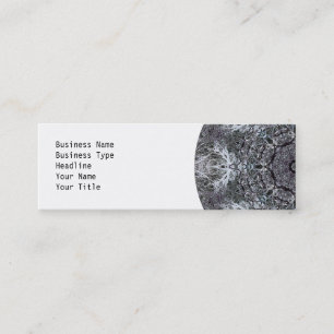 Elegant Decorative Round Pattern. Custom Mini Business Card