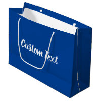 Elegant Deep Blue and White Script Text Template