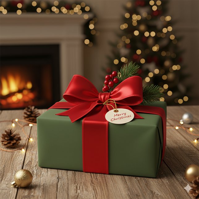 Elegant Deep Forest Green Christmas Gift Paper (Elegant Deep Forest Green Christmas Gift Paper)