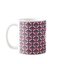 Elegant Deep Plum and Red Geometric Pattern