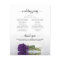 Elegant Deep Purple Rose Budget Wedding Program