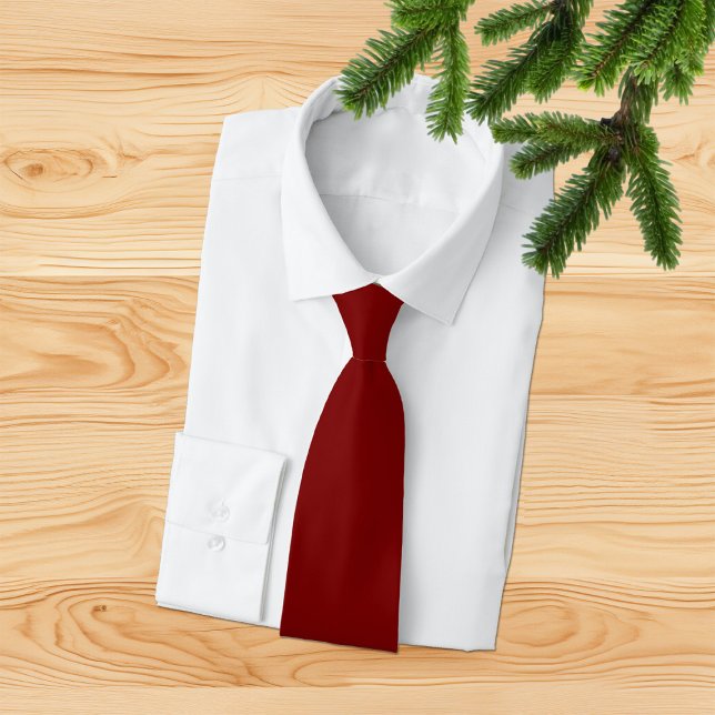 Elegant Deep Red Minimalist NeckTie (Creator Uploaded)