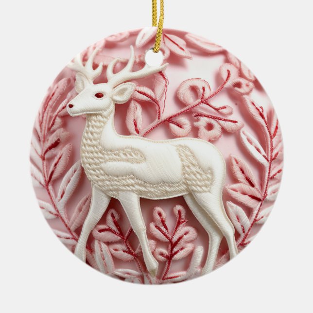 Elegant Deer Ornament (Front)